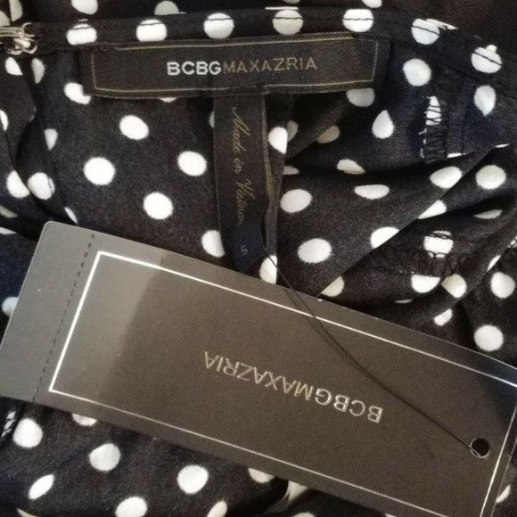 BCBG MAXAZRIA Romper Polka Dot Surplice Romper Size Small - Picture 9 of 10